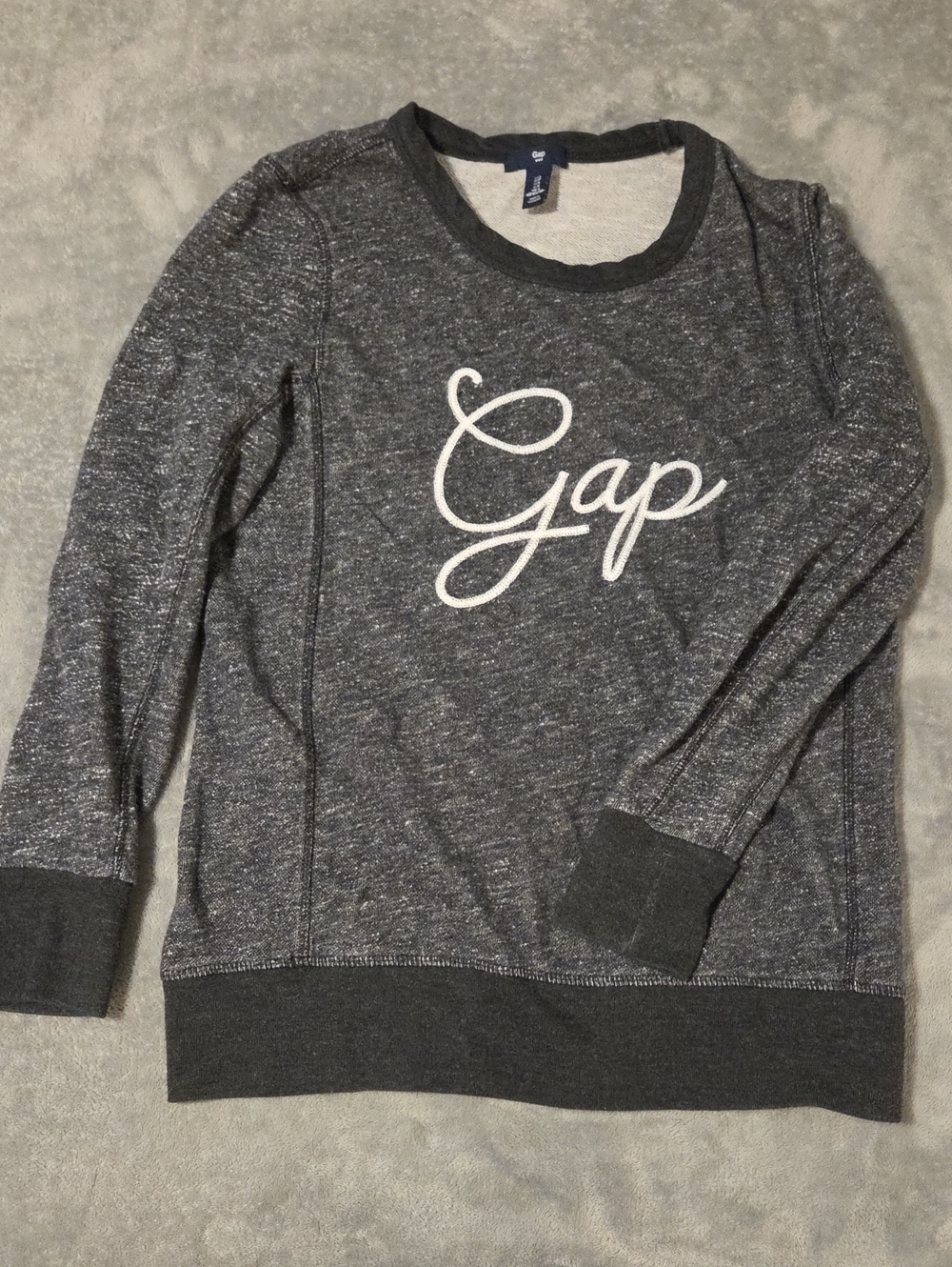 Gap Women's Dark Gray Logo Pullover Sweater